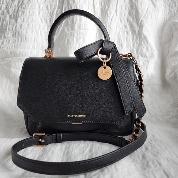 Jill by JillStuart Bonnie Quilted Mini Satchel Bag in Black - Picture 1 of 8